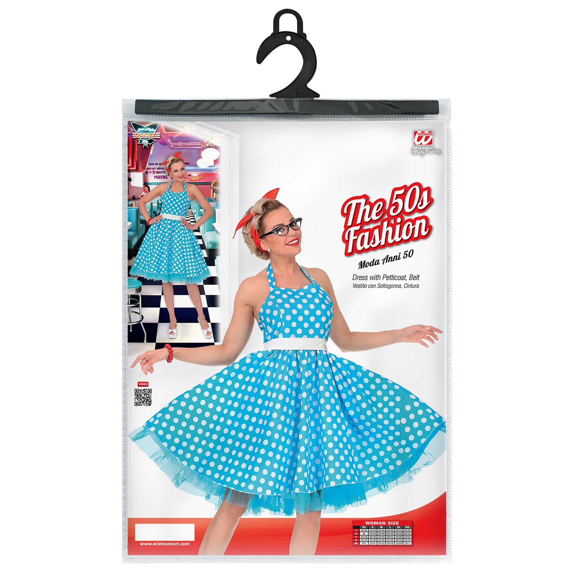 "50er JAHRE MODE" (Kleid mit Petticoat, Gürtel) – Ansicht 4