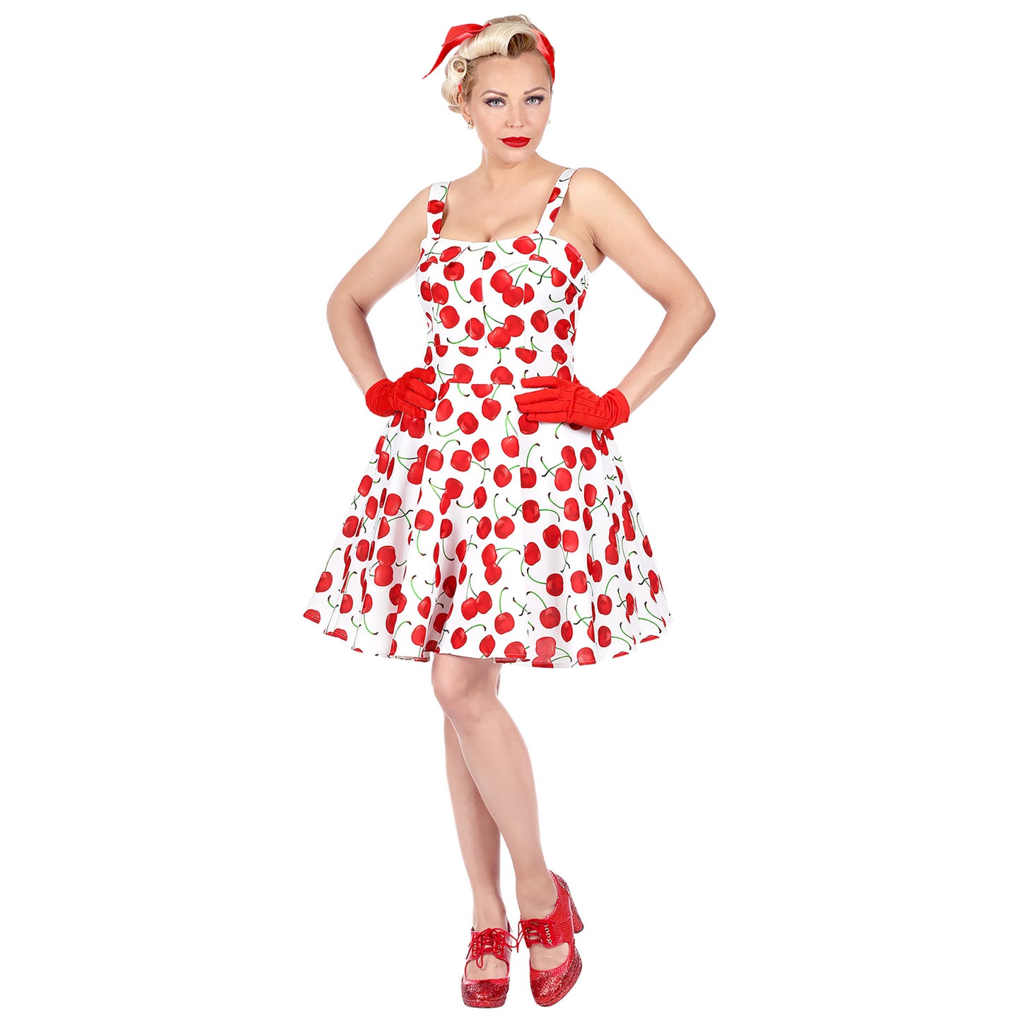"50er JAHRE MODE" (Kleid mit Petticoat) – Detailansicht
