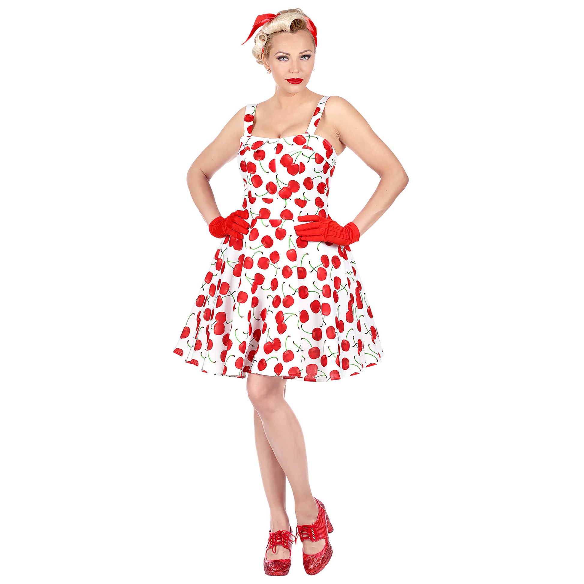 "50er JAHRE MODE" (Kleid mit Petticoat) – Detailansicht
