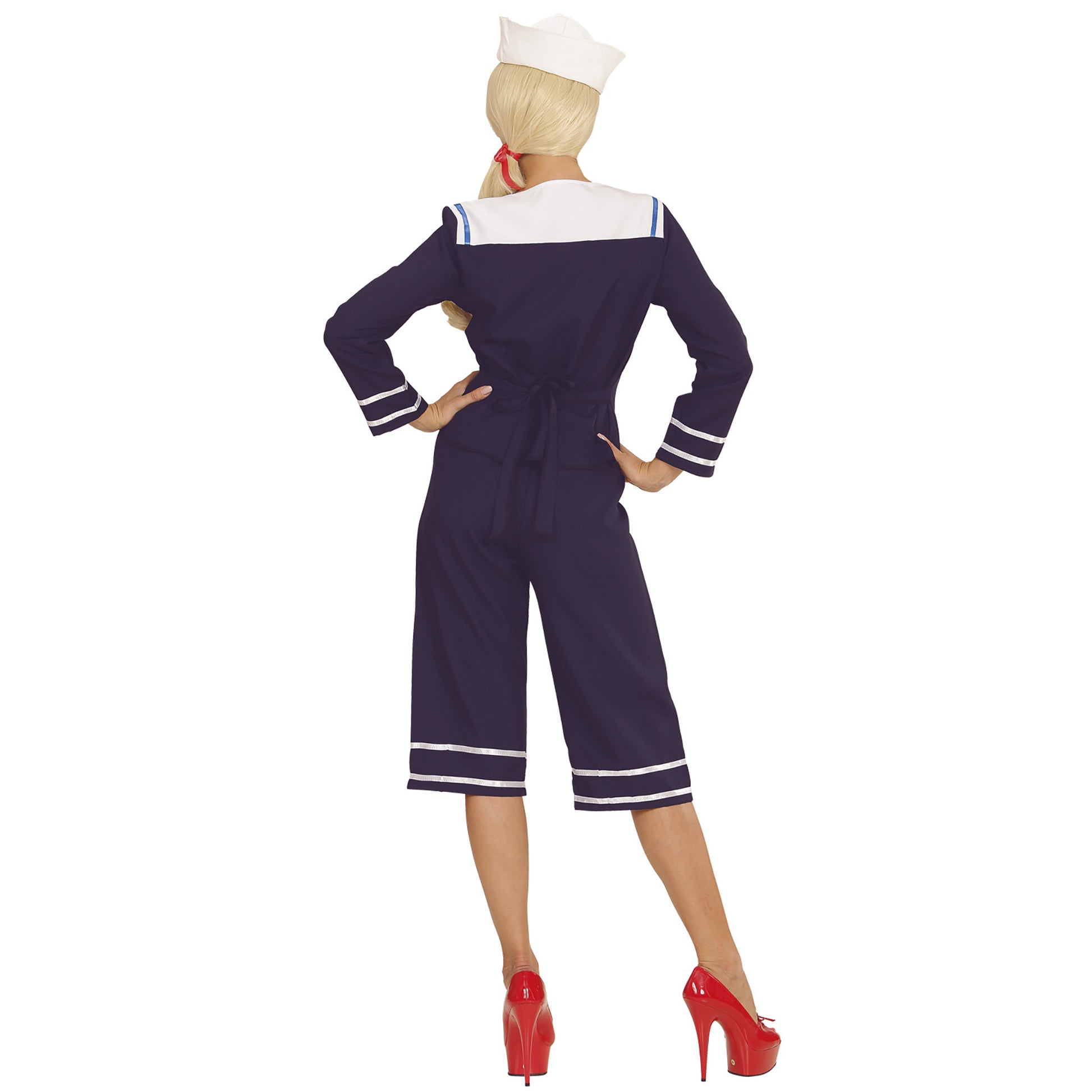 "50er JAHRE PIN UP SAILOR GIRL" (Oberteil, Hose, Mütze) – Ansicht 3