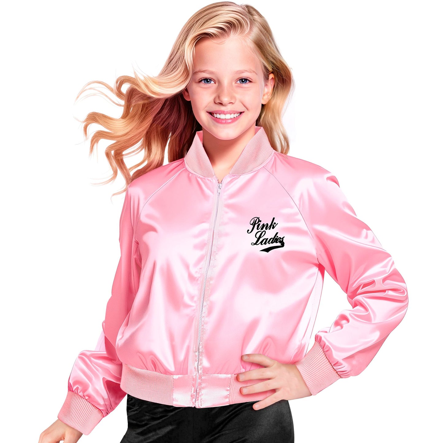 "50S LADY" (Jacke aus Satin) – Detailansicht