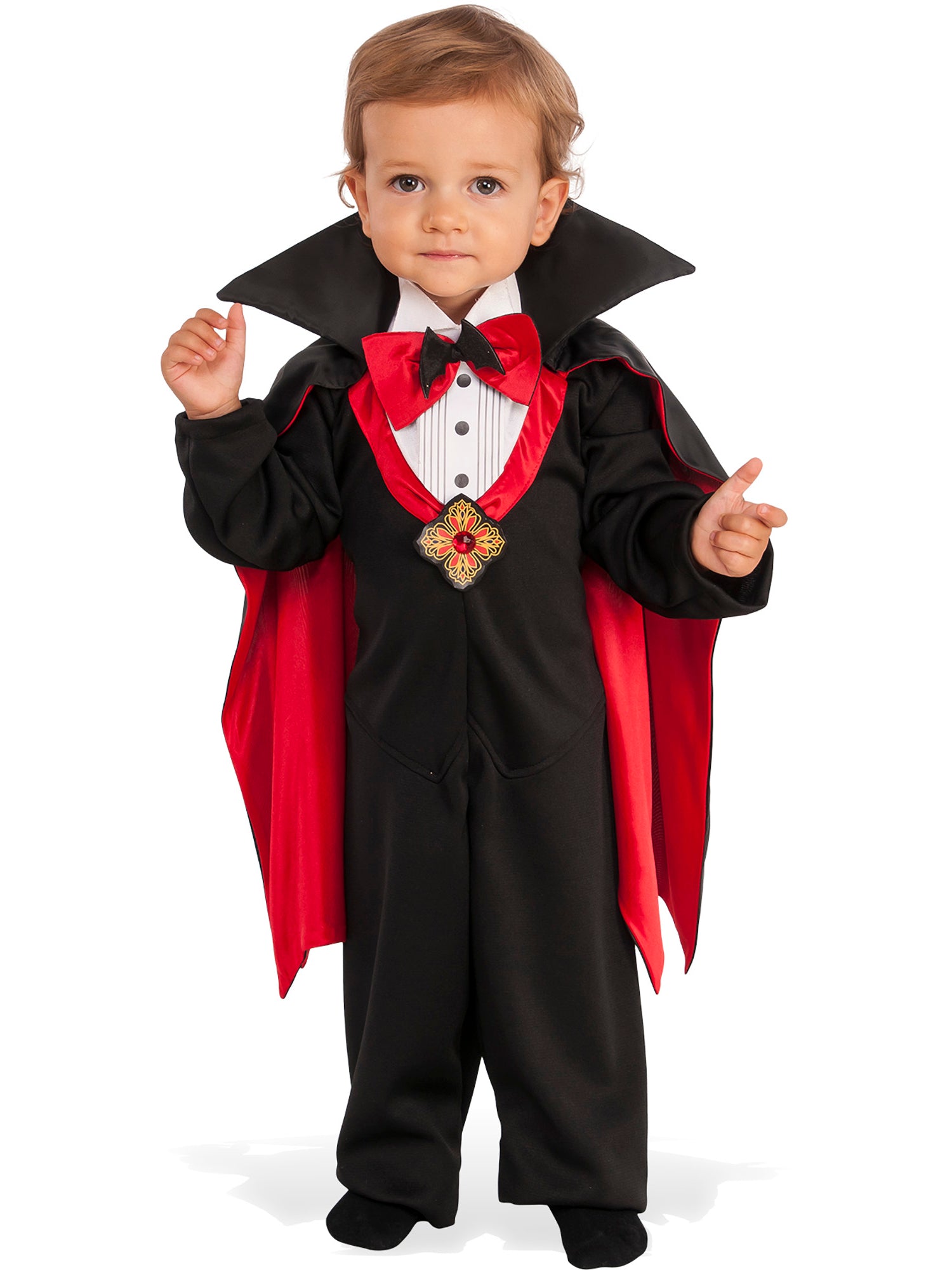 Rubies Dapper Dracula Kinderkostüm für Jungen mit Overall und abnehmbarem Umhang