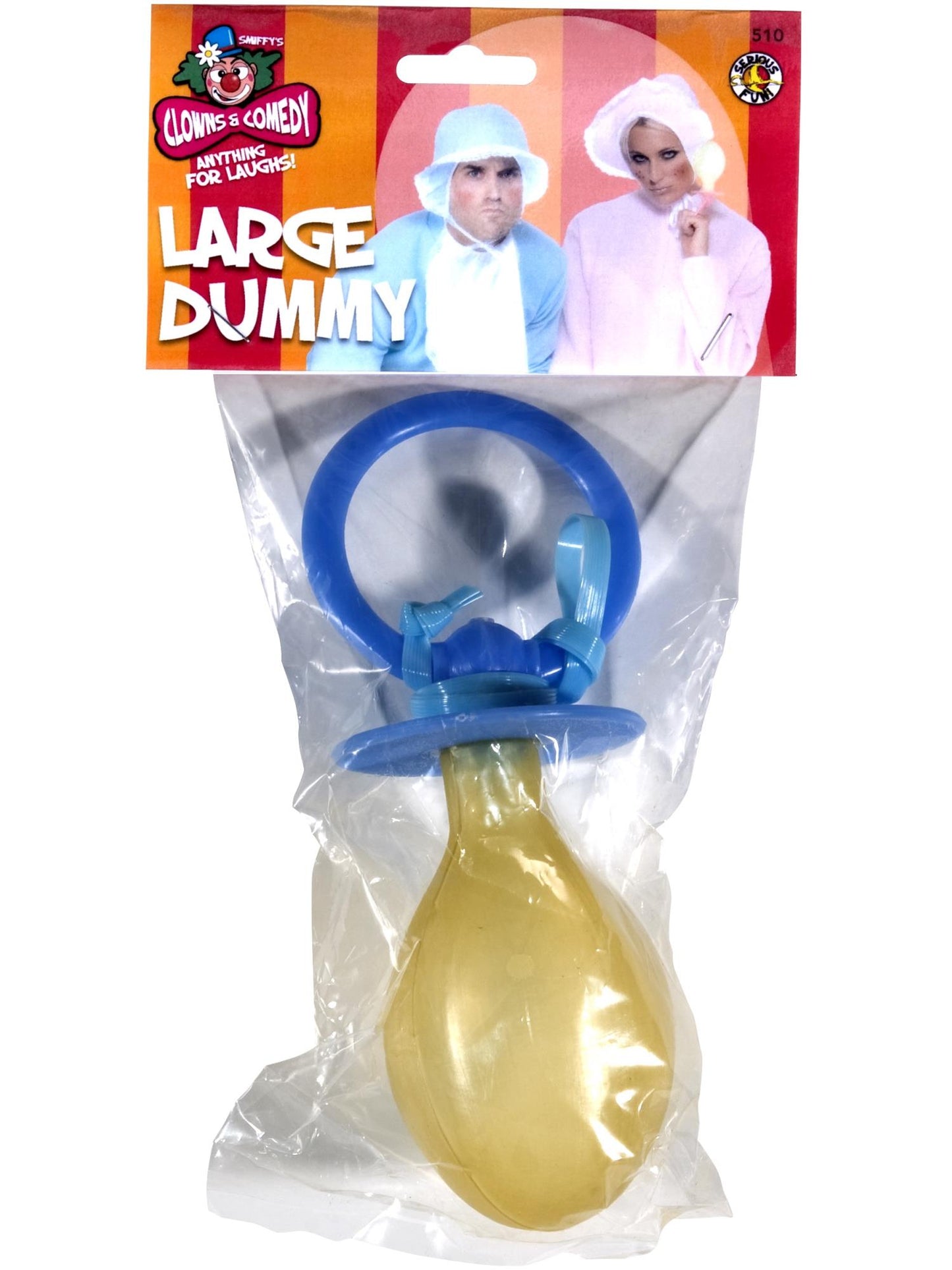 Smiffys Large Dummy, Soother, Assorted Pink or Baby Blue, AC für Unisex