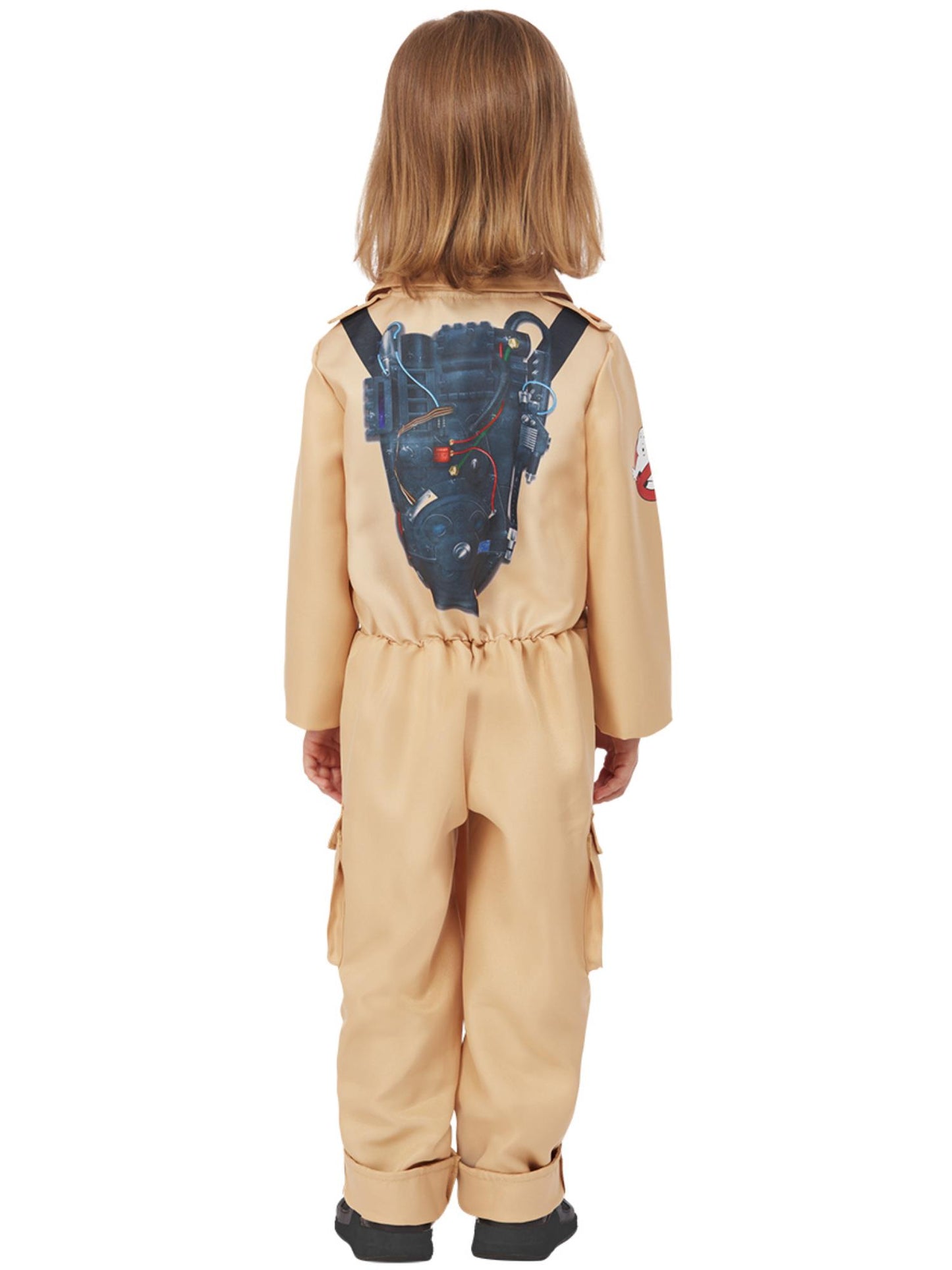 Smiffys Ghostbusters Kostüm für Kleinkinder mit aufgedrucktem Protonenrucksack – Detailansicht