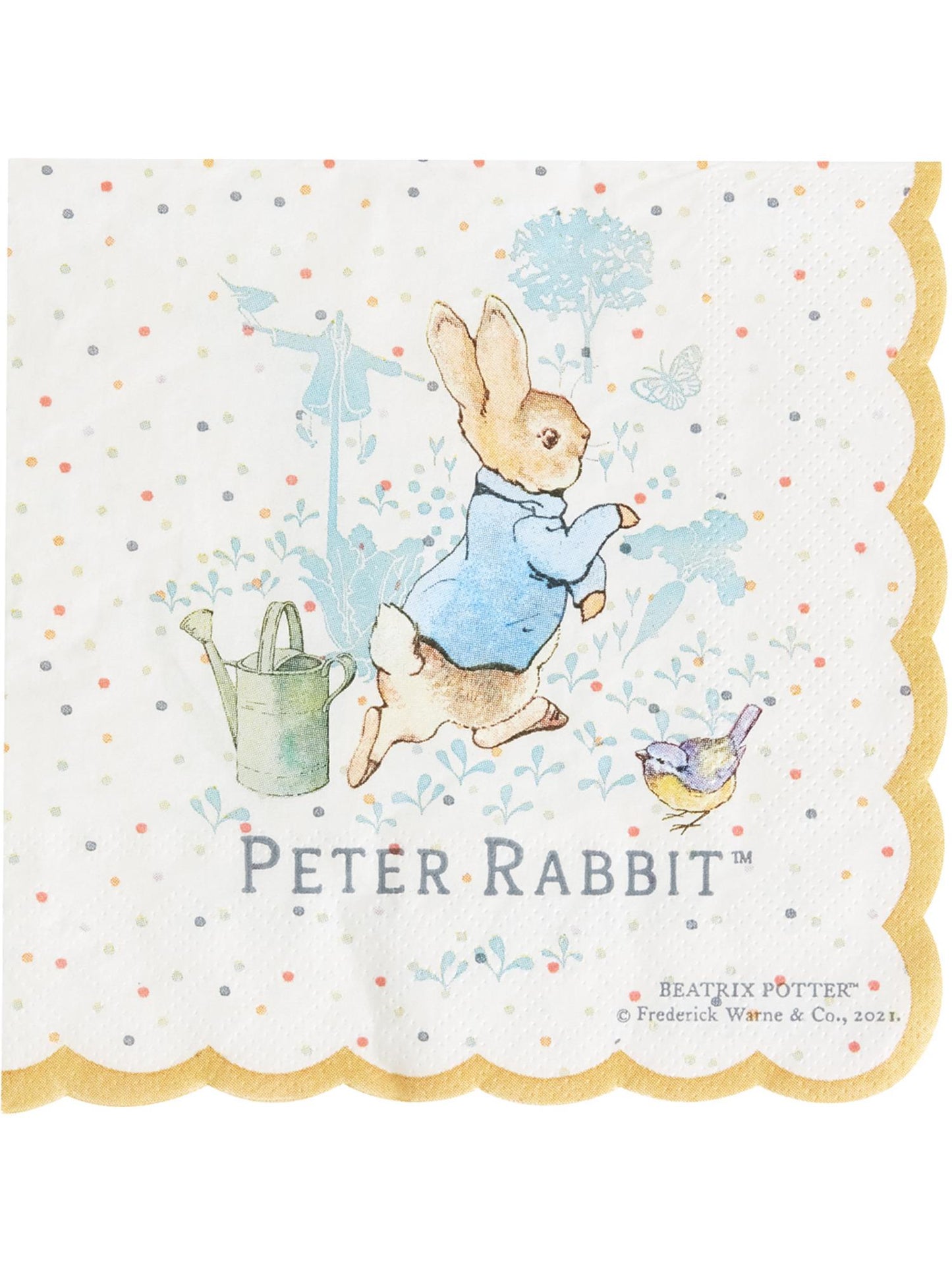 Smiffys Peter Rabbit Classic Tableware Party Napkins x16 PG