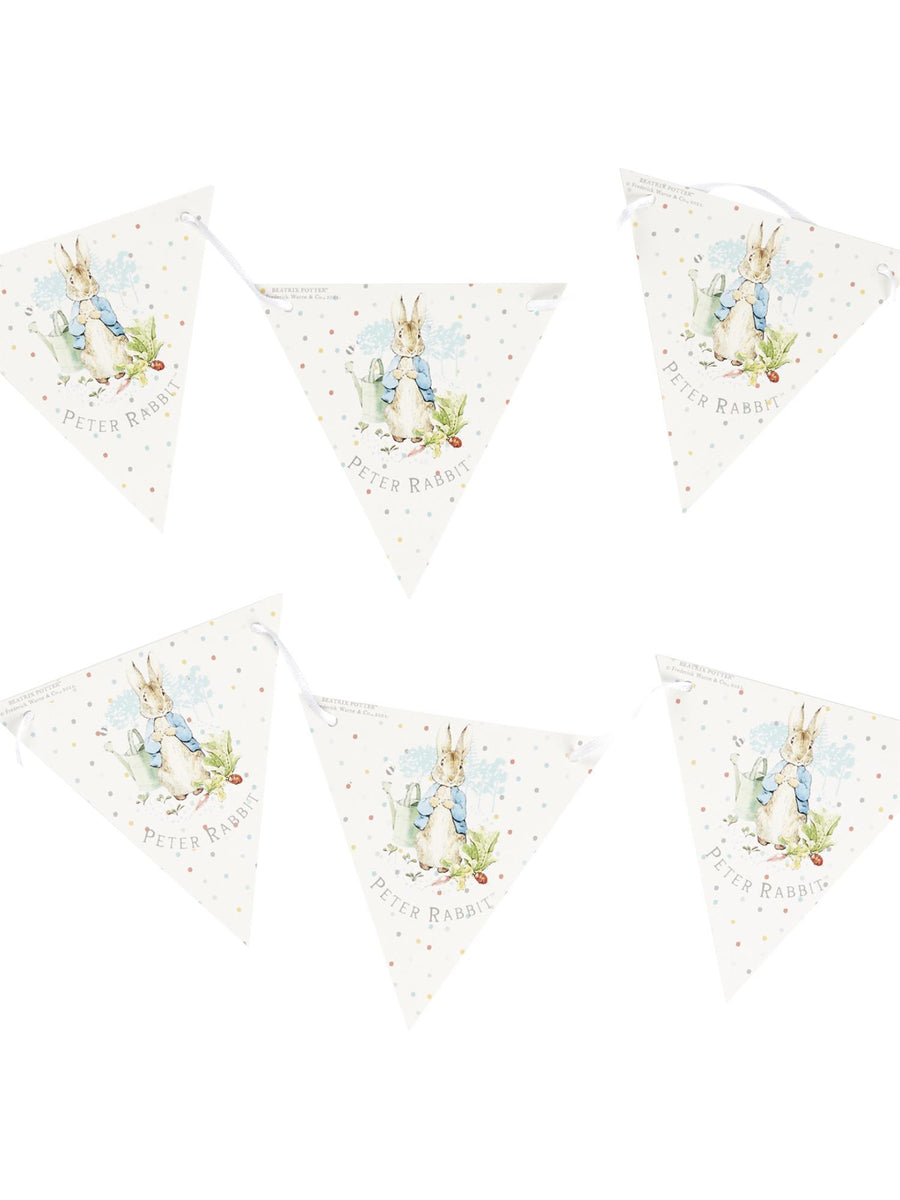 Smiffys Peter Rabbit Classic Party-Bunting blau, 3 m mit 20 Wimpeln