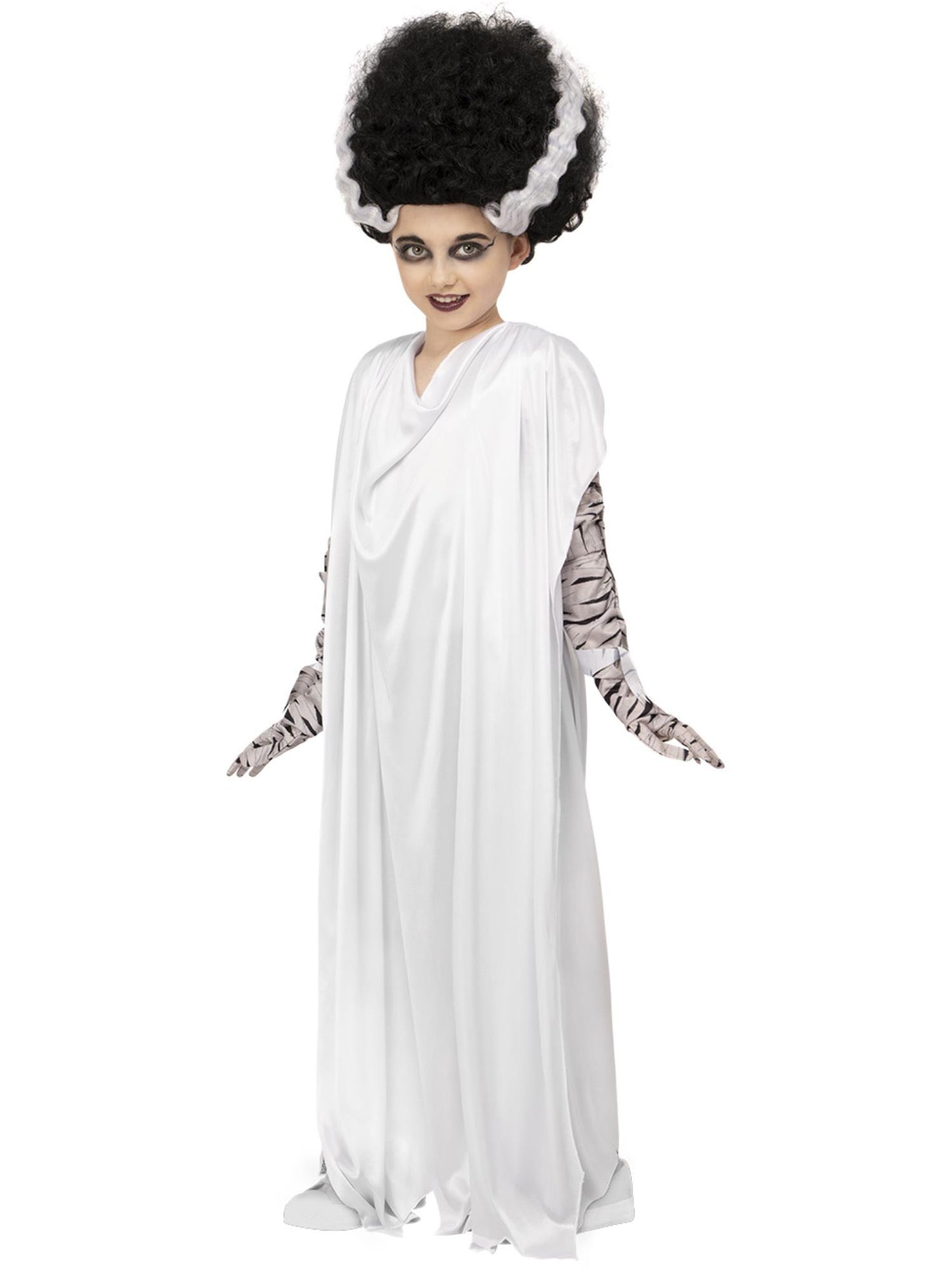 Smiffys Bride of Frankenstein Kostüm für Mädchen in Weiss – Produktansicht
