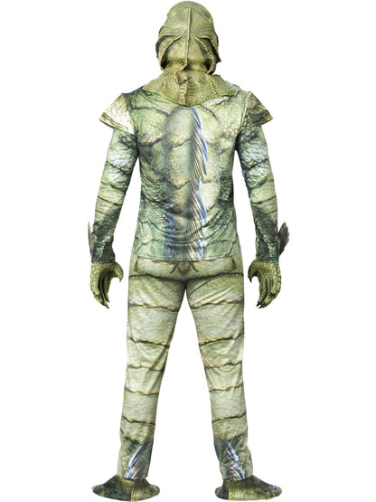 Smiffys Creature from the Black Lagoon Kostüm für Herren in Grün – Detailansicht