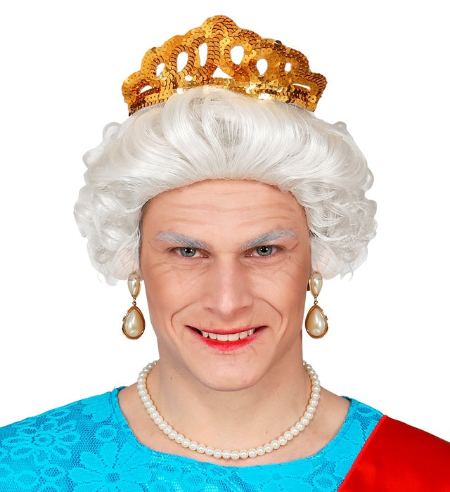 Queen Perücke in klassischem Stil für Fasnacht und Kostümparty