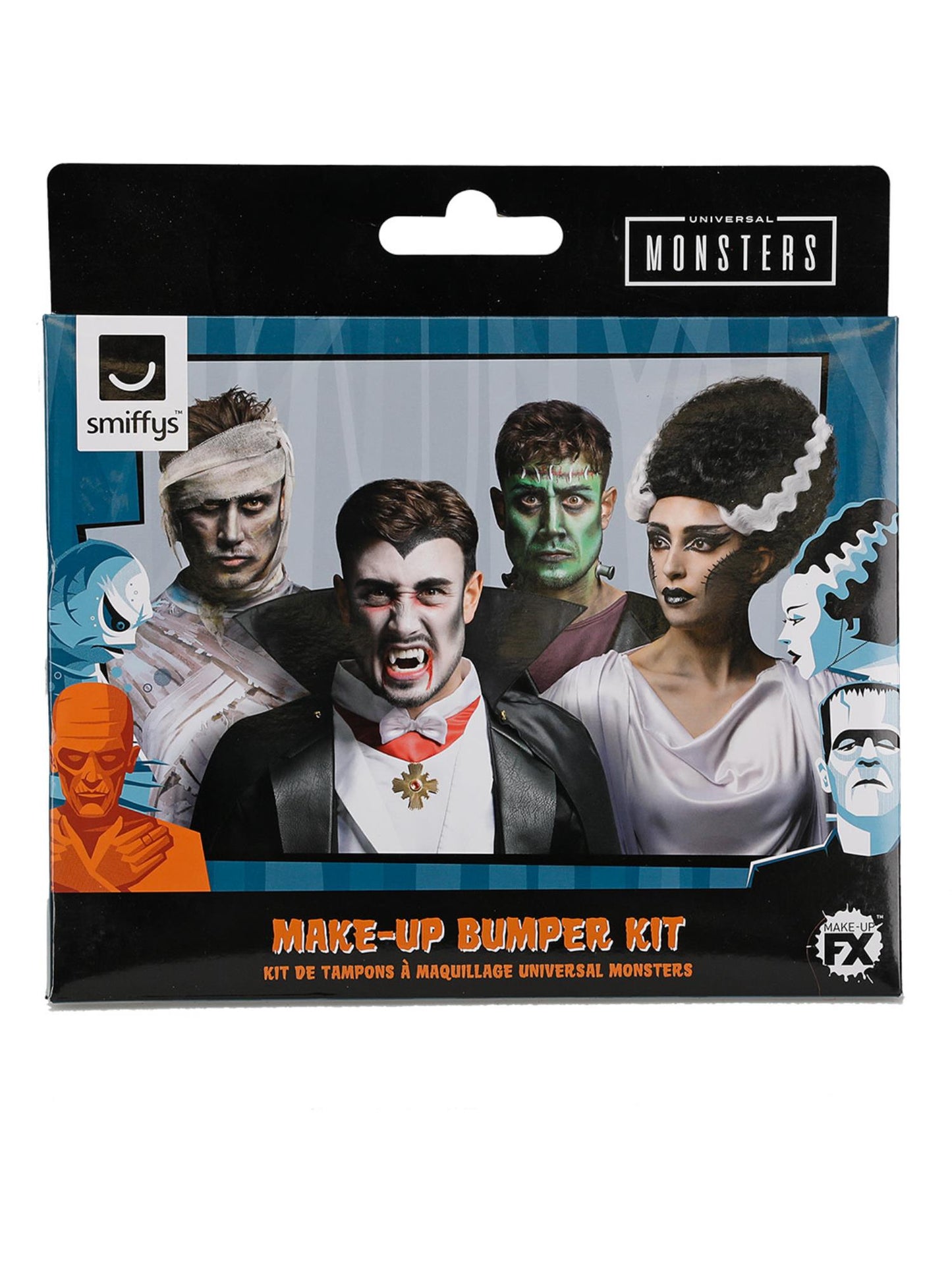 Smiffys Universal Monsters Make-Up Bumper Kit Make-up-Set für Erwachsene – Detailansicht