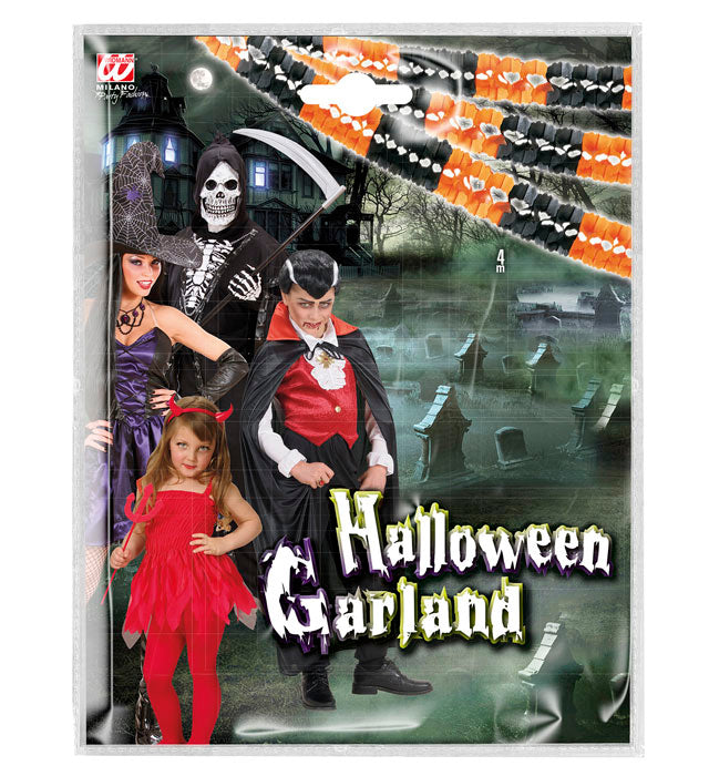 4 Meter lange Halloween-Girlande mit Boa-Design als Dekoration