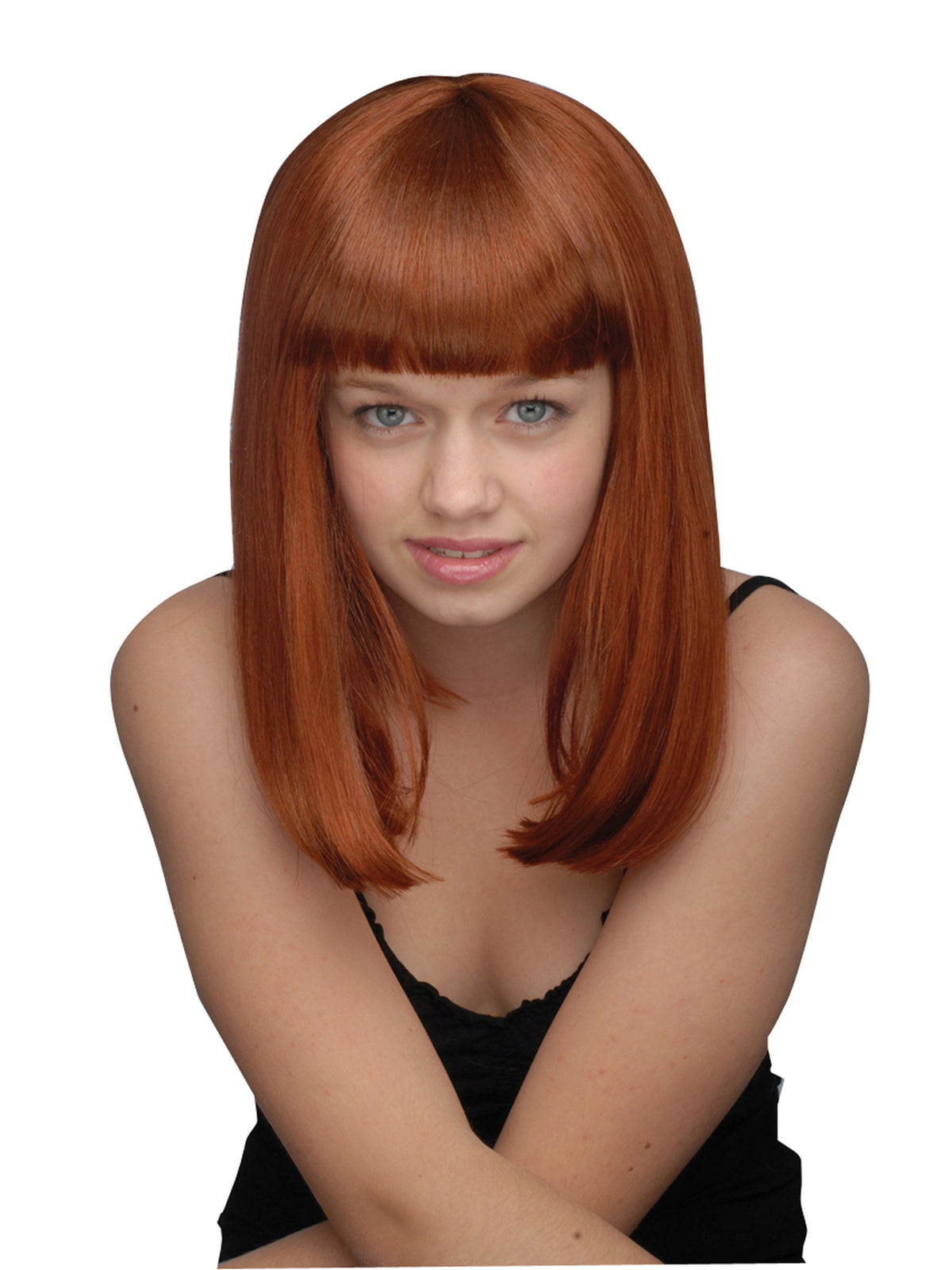 Rubies SHOULDER LENGTH WIG AUBURN Perücke