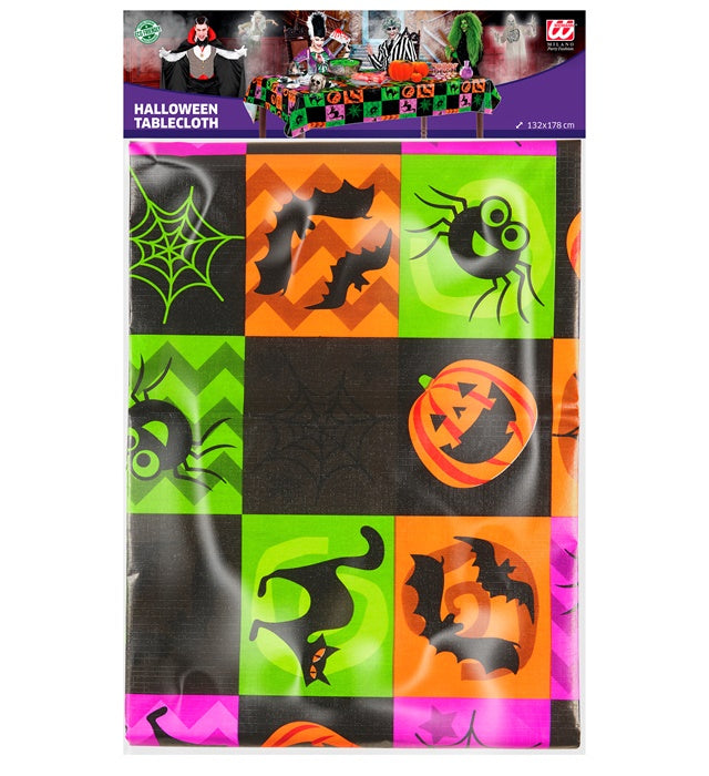 Halloween Tischdecke mit gruseligen Motiven 132x178 cm