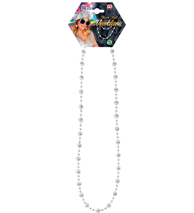 Funkelnde Discokugel-Kette als Accessoire für Fasnacht und Karneval