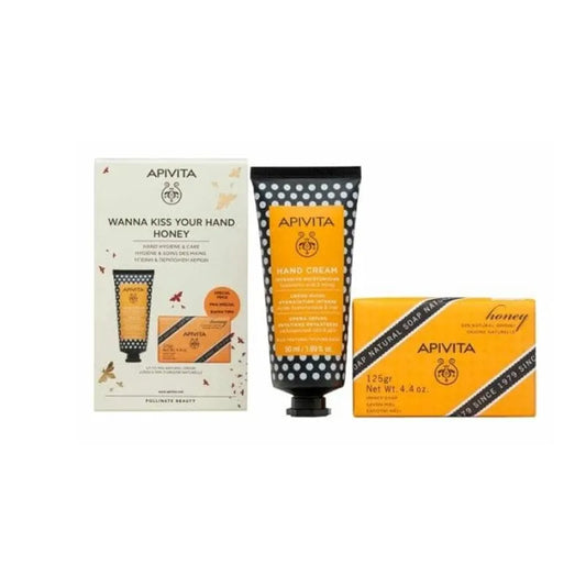 APIVITA APIVITA Honig-Handcreme 50 g und Naturseife 125 g Set
