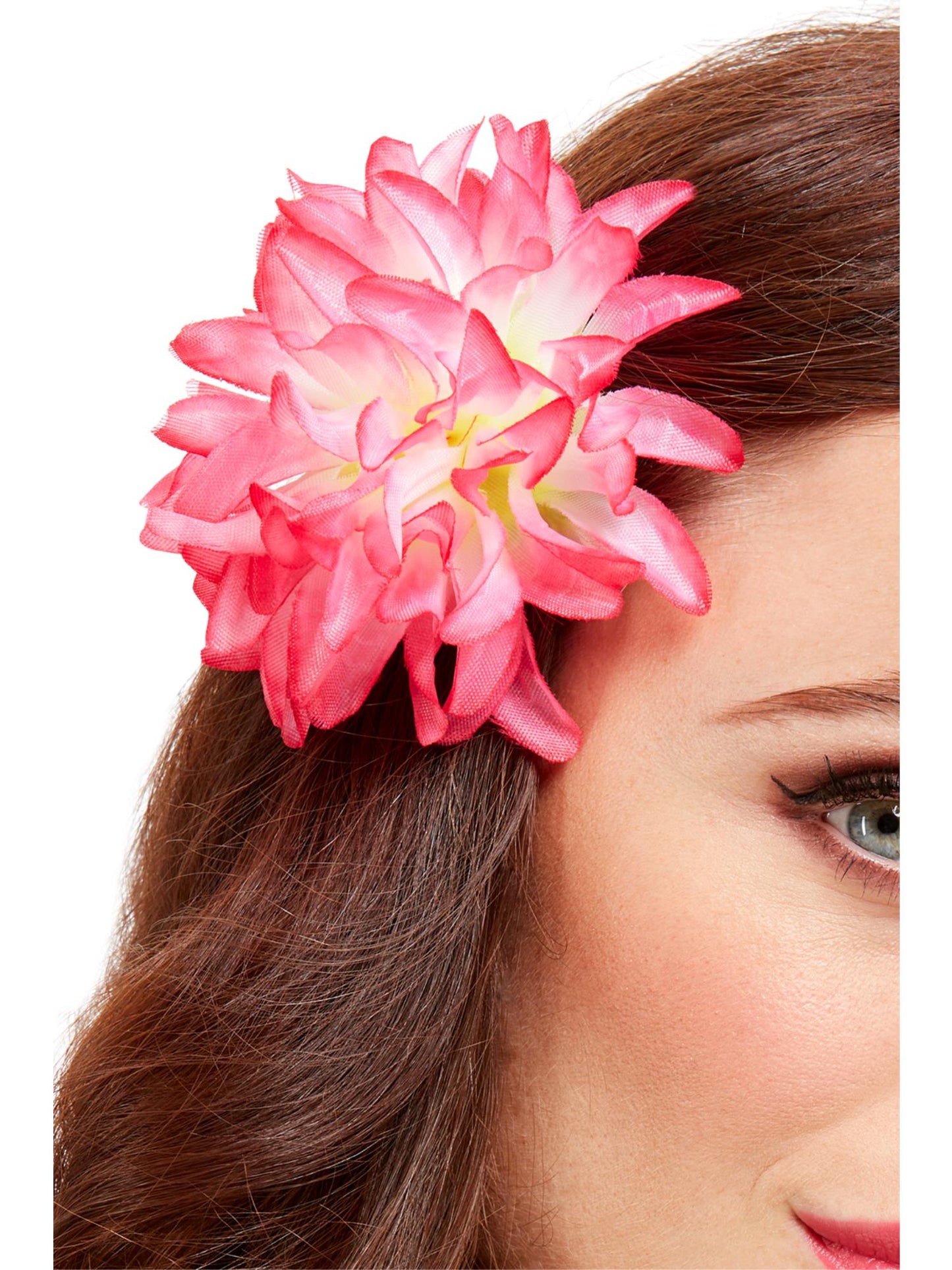 Smiffys Tropical Hawaiian Flower Hair Clip, Pink für Damen