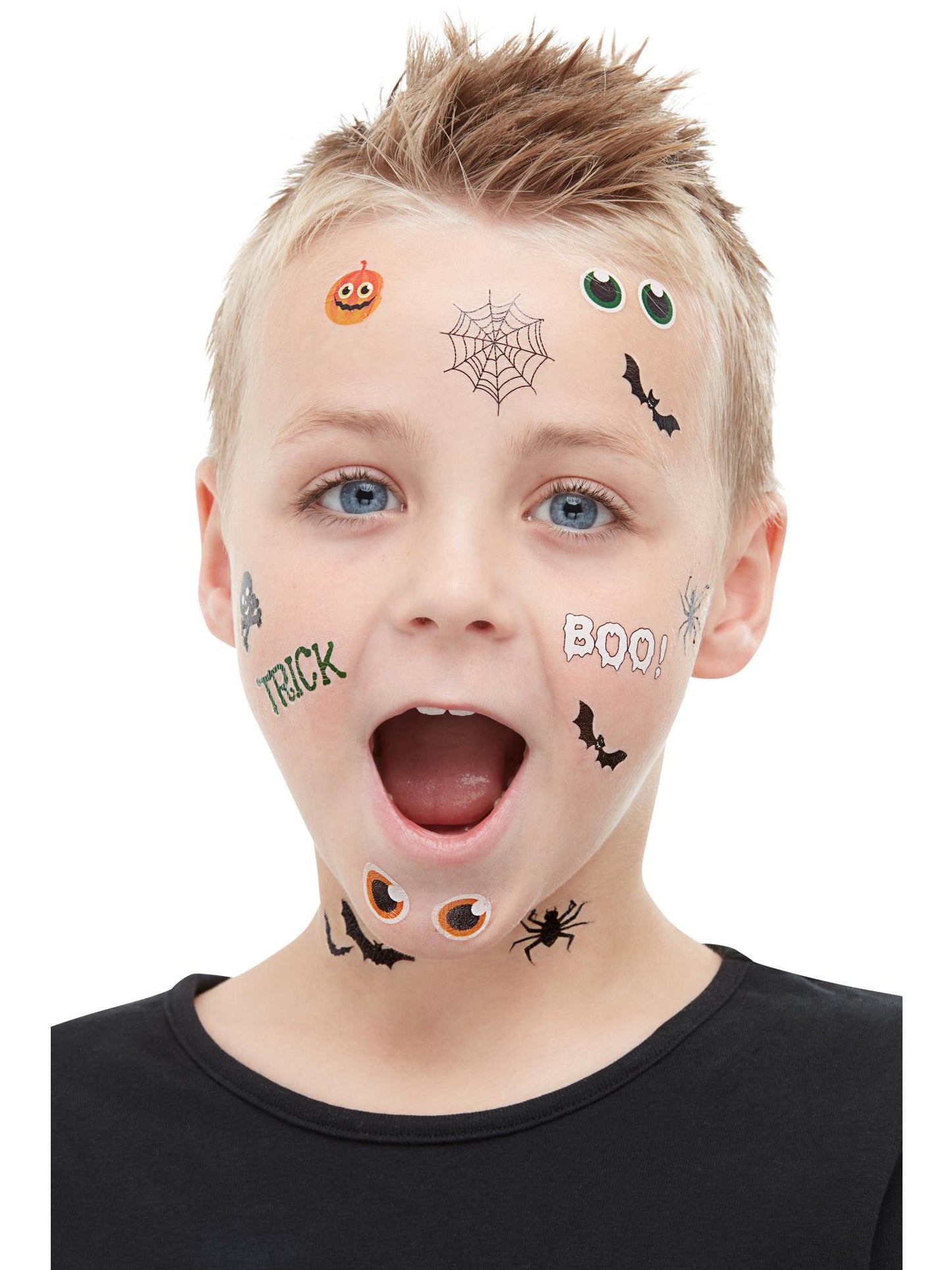 Smiffys Halloween-Tattoo-Transfers HALLTHEME für Kinder