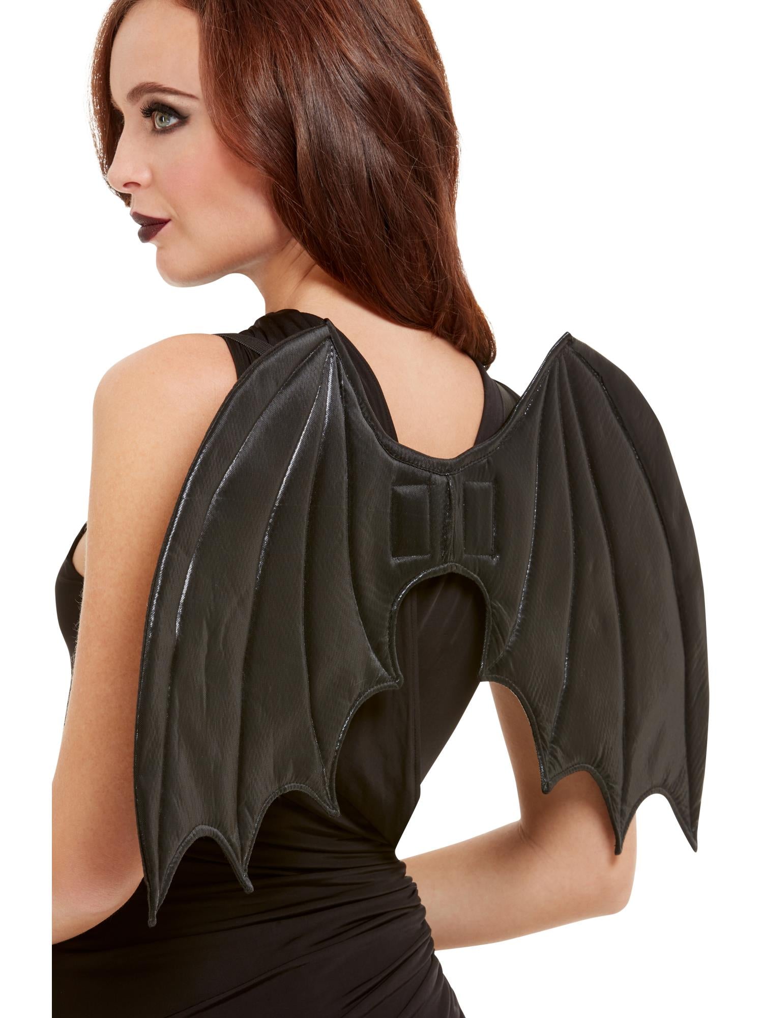 Smiffys Bat Wings schwarze Fledermausflügel für Damen – Produktansicht