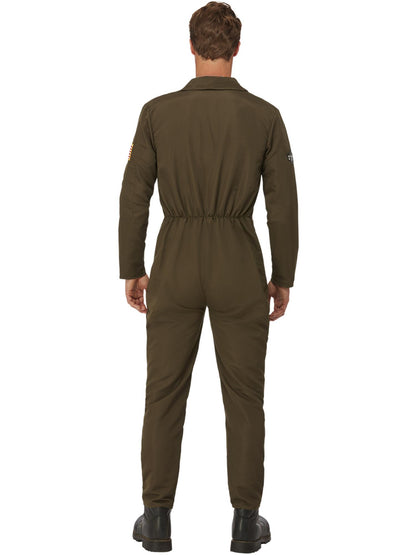 Smiffys Top Gun Maverick Men's Aviator Costume, Green CS für Herren