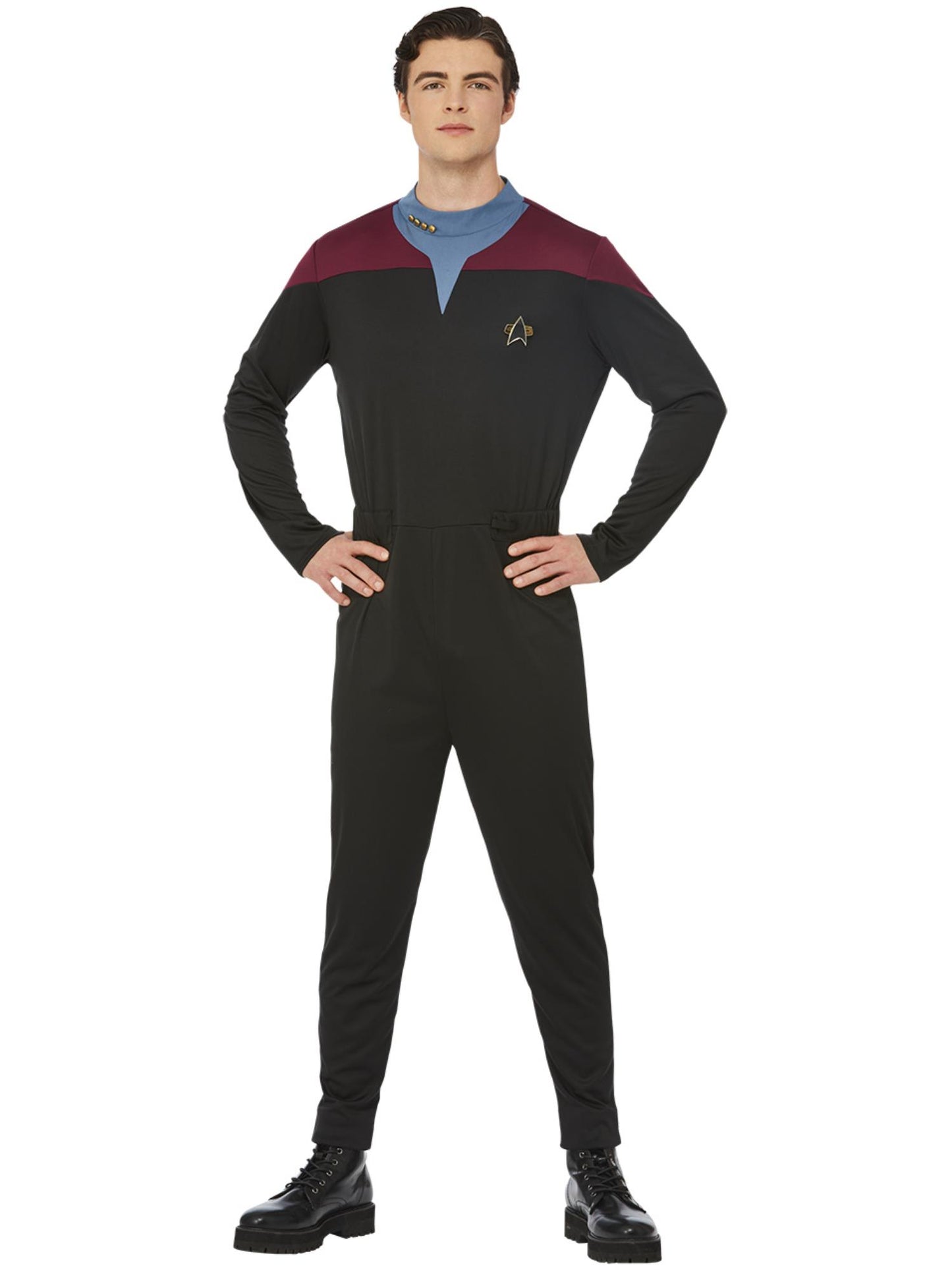 Smiffys Star Trek Voyager Command Uniform für Herren in Schwarz – Produktansicht