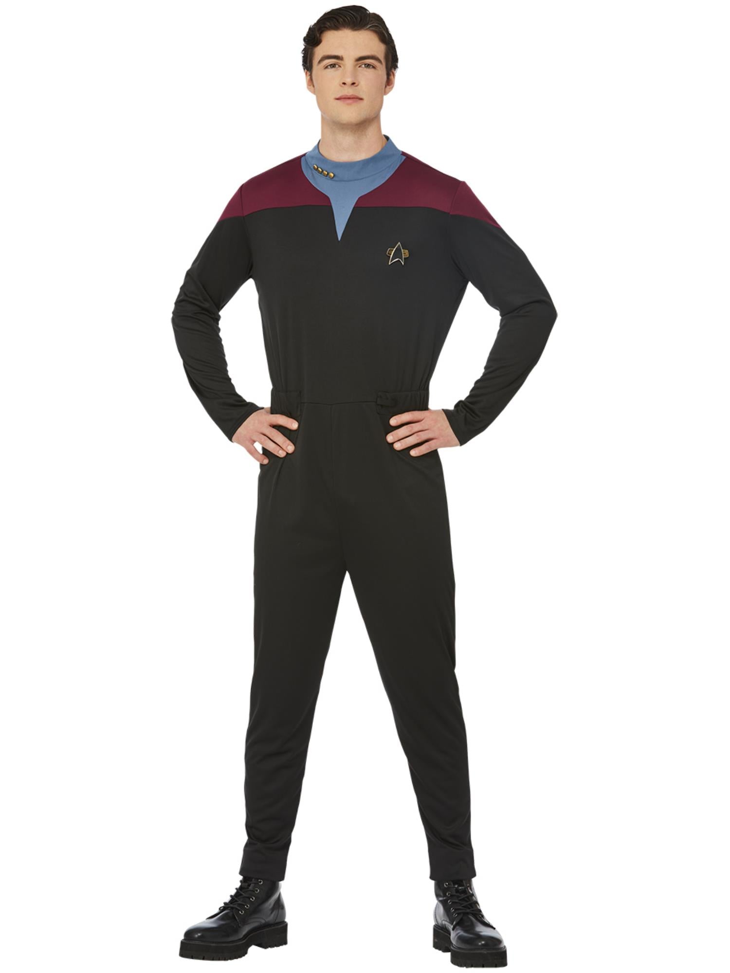 Smiffys Star Trek Voyager Command Uniform für Herren in Schwarz – Produktansicht
