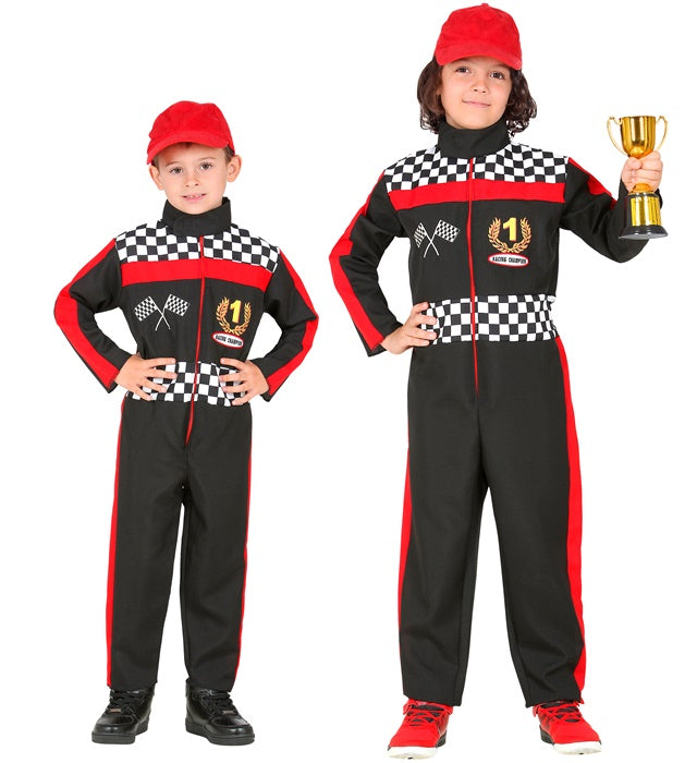Rennfahrer Overall Kostüm für Fasnacht und Karneval in der Schweiz