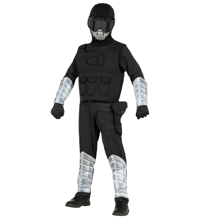 Special Forces Einsatzkostüm mit Overall, Maske, Einsatzweste und Zubehör