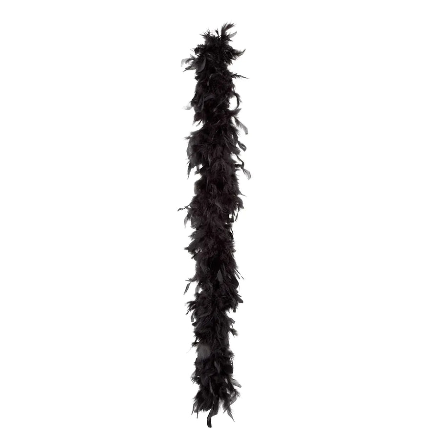 Boland Federboa schwarz 50g 180cm elegant und vielseitig – Detailansicht