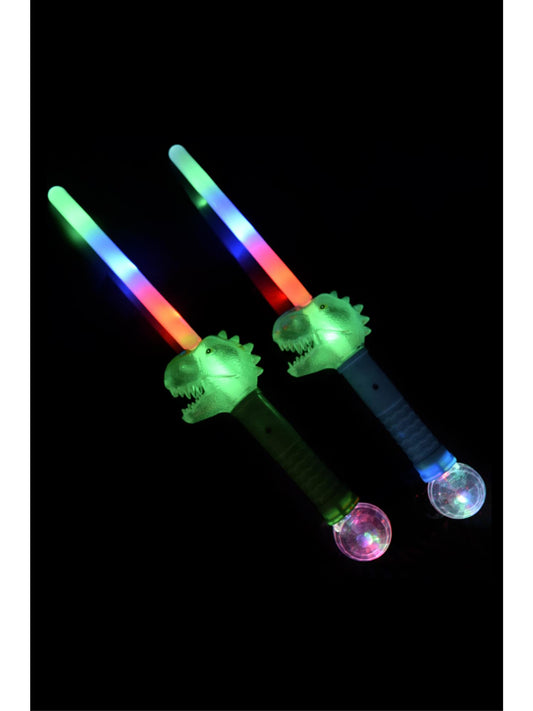 Smiffys LED-Dinosaurier-Zauberstab für Kinder, 38 cm