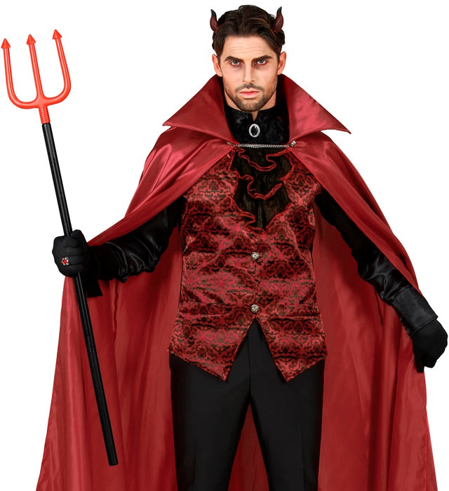 Zerlegbarer Dreizack 114 cm als Kostümzubehör für Fasnacht und Halloween