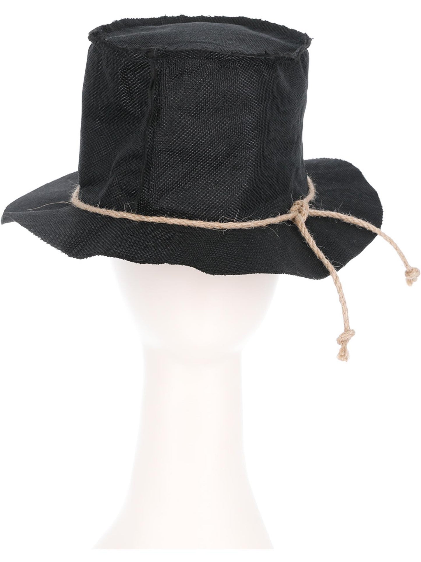Smiffys Burlap Scarecrow Top Hat, Black für Unisex