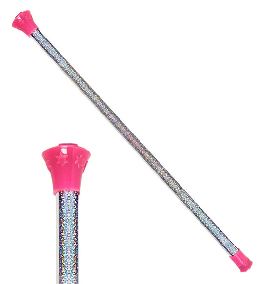 Holografischer Majorettenstab 51 cm mit schillernder Oberfläche