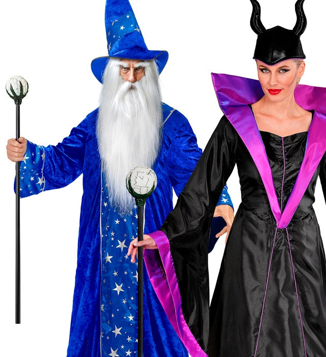 Magischer Stab 122 cm als Kostümzubehör für Fasnacht und Halloween
