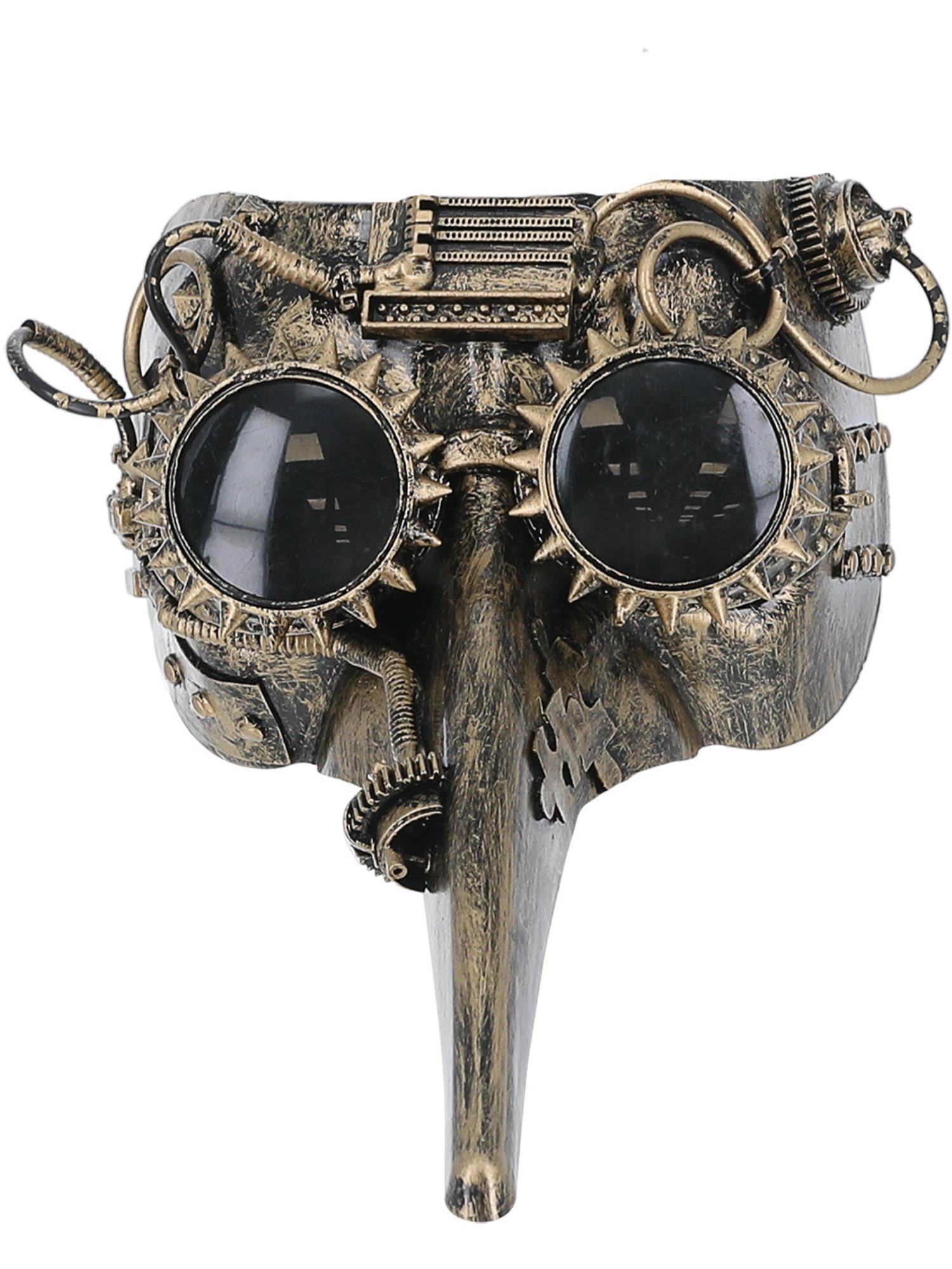 Smiffys Victorian Steampunk Plague Doctor Maske in Bronze für Herren – Produktansicht