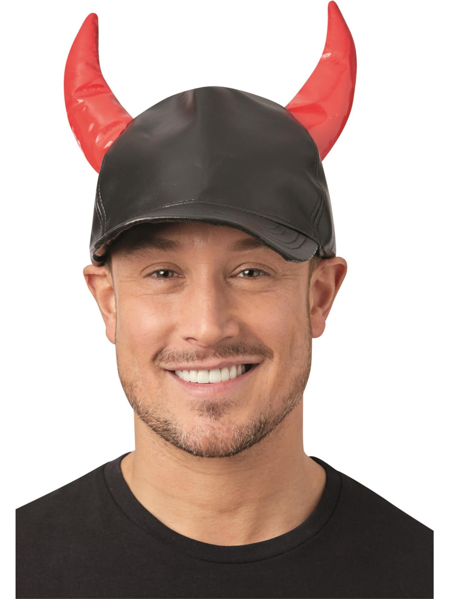 Smiffys Devil Cap mit Hörnern in Schwarz für Erwachsene
