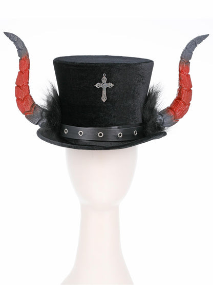 Smiffys Deluxe Devil Top Hat für Unisex