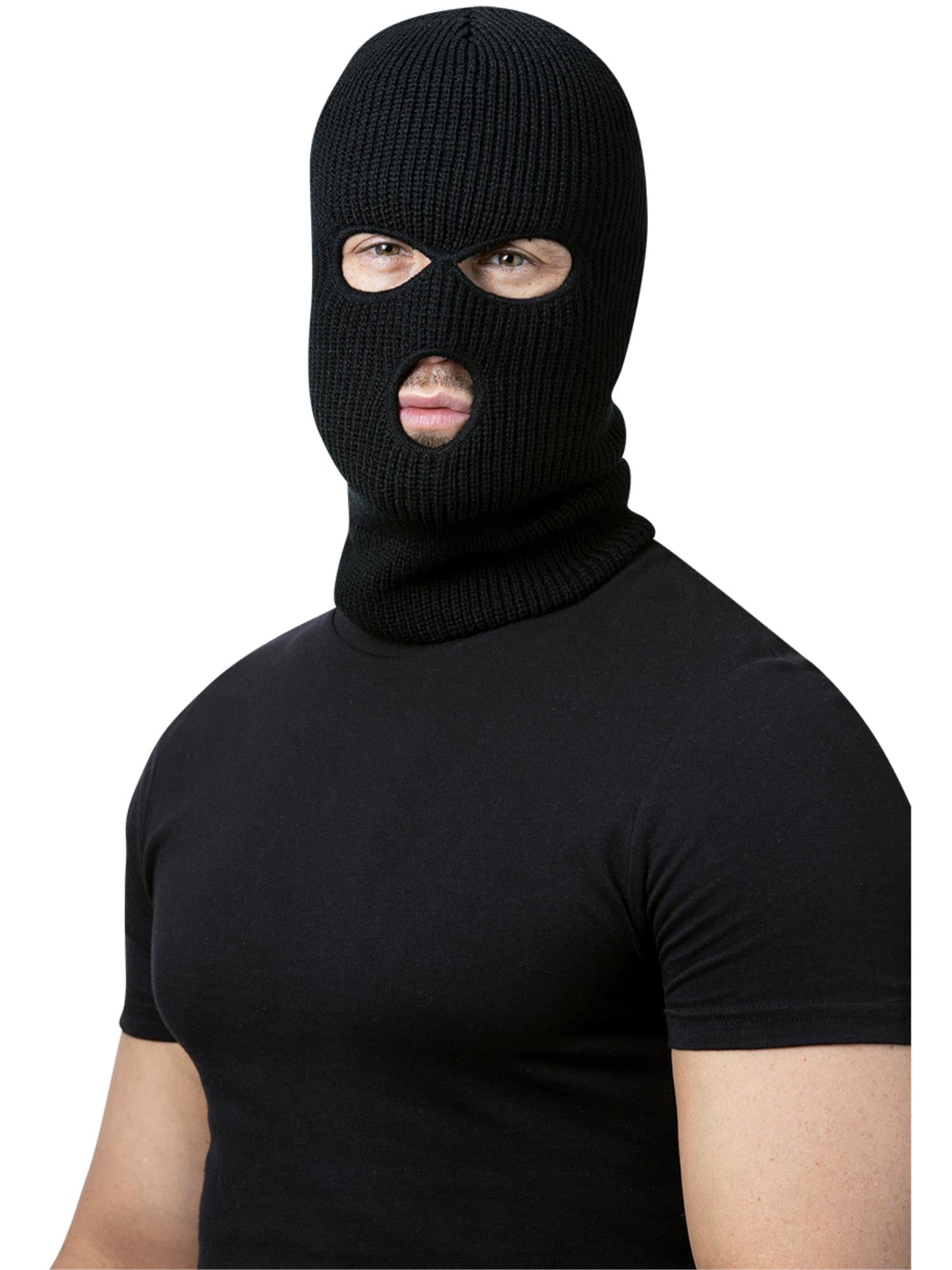 Smiffys ROBBER Balaclava Ski-Maske schwarz für Erwachsene – Produktansicht