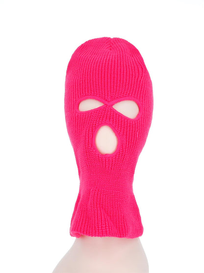 Smiffys ROBBER Balaclava Ski Mask, Neon Pink HA für Unisex