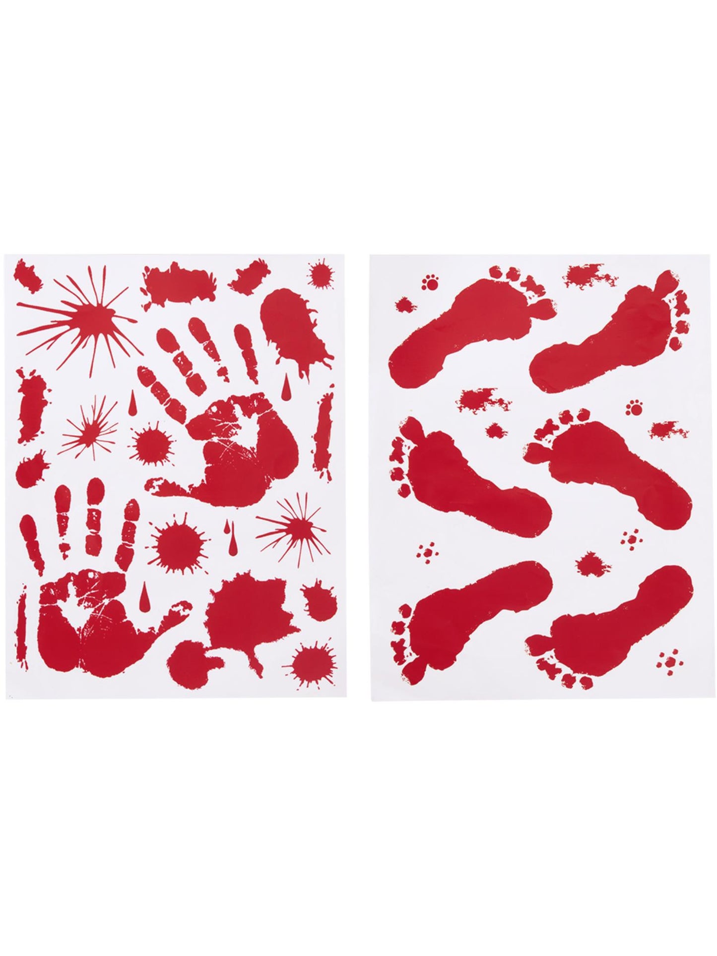 Smiffys Bloody Floor & Window Stickers, 1 Sheet PG für Unisex