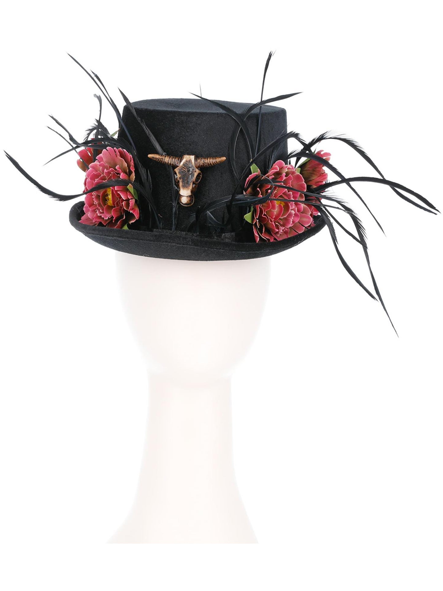 Smiffys DOTD Floral Horn Top Hat für Damen