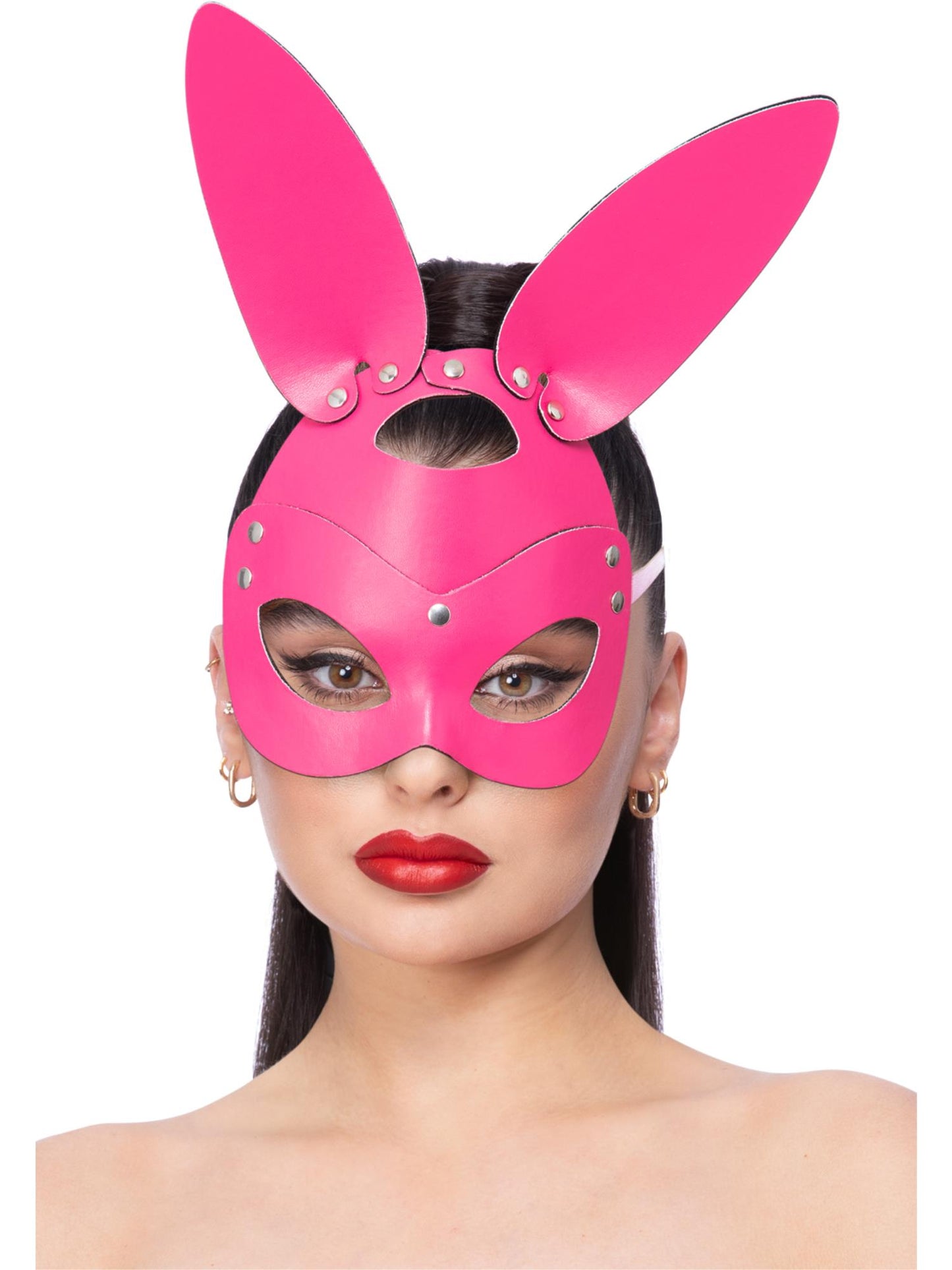 Smiffys Fever Pink Rabbit Maske für Damen und Erwachsene
