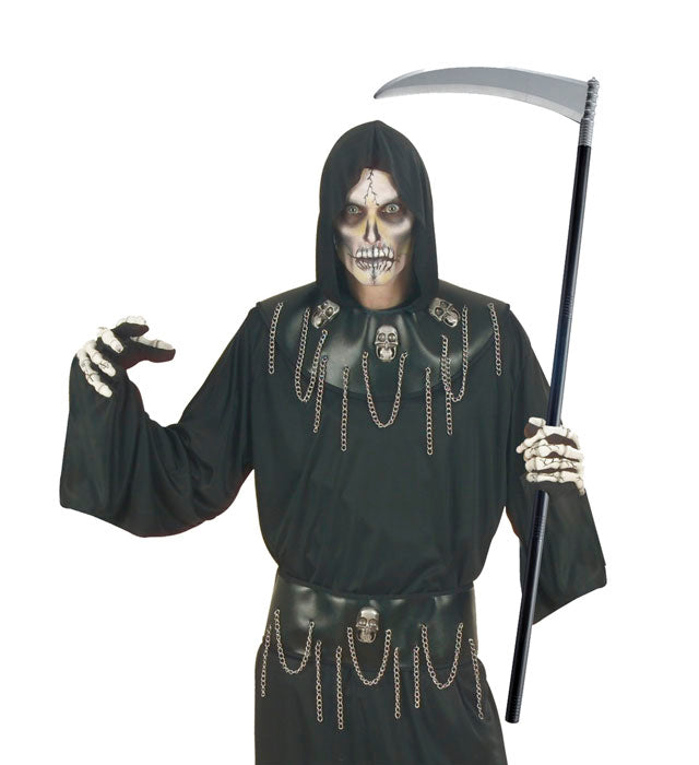 Zerlegbare Sense 102 cm als Kostümzubehör für Halloween und Fasnacht