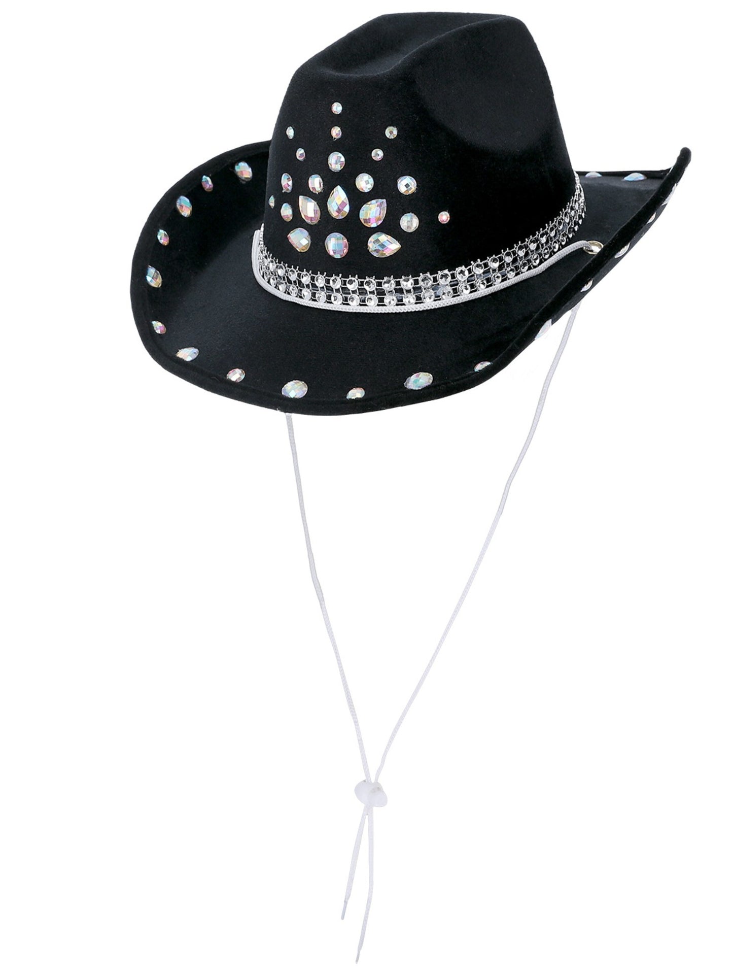 Smiffys WESTERN Black Rhinestone Cowboy Hat für Unisex