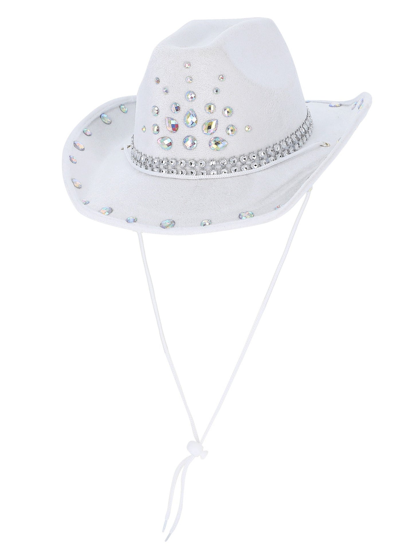 Smiffys WESTERN White Rhinestone Cowboy Hat für Unisex