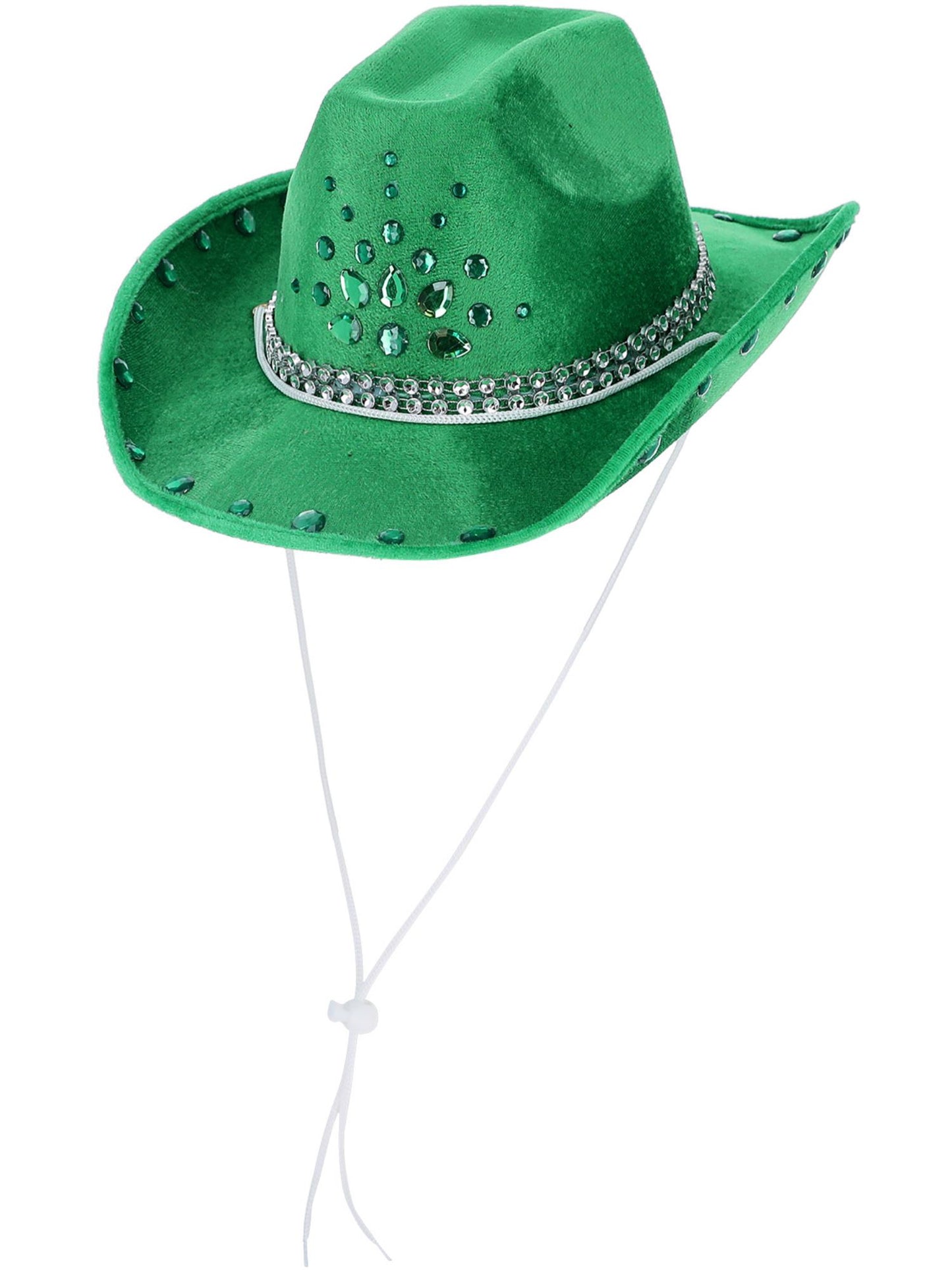 Smiffys Western Green Rhinestone Cowboy Hat für Erwachsene