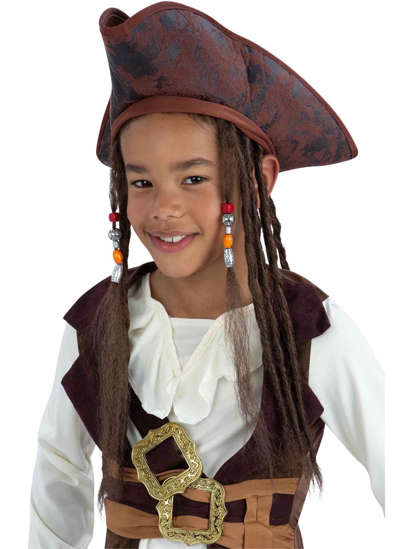 Smiffys Piratenhut mit Dreadlocks für Kinder