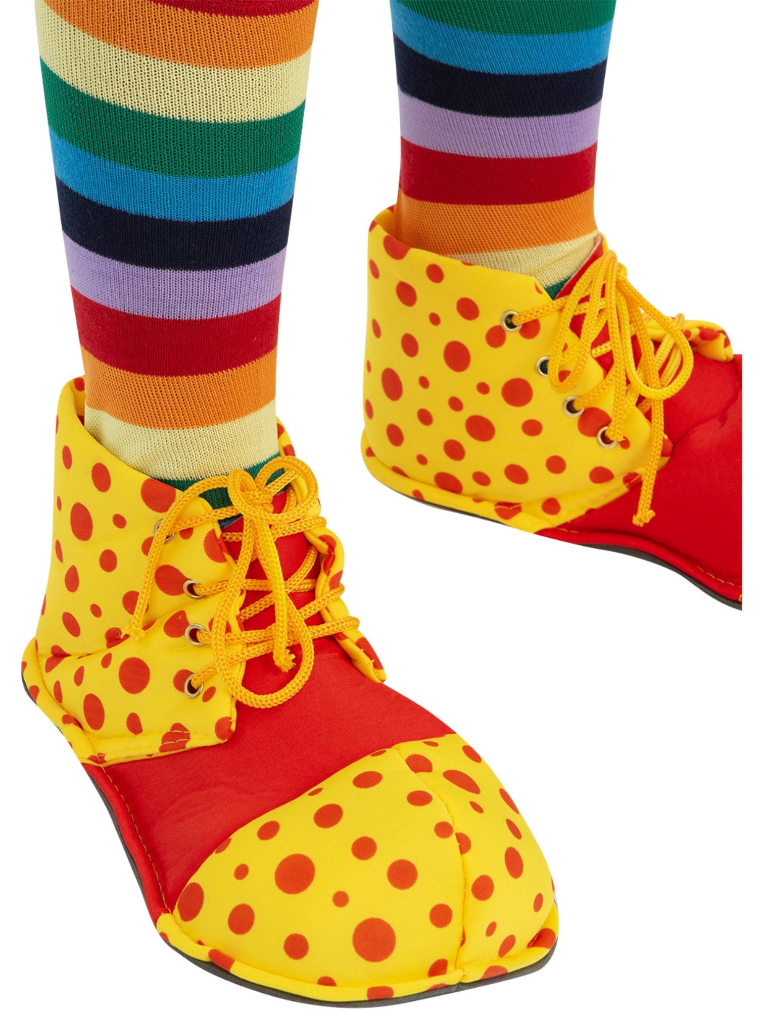 Smiffys Clown-Schuhüberzieher für Kinder bis UK-Grösse 2