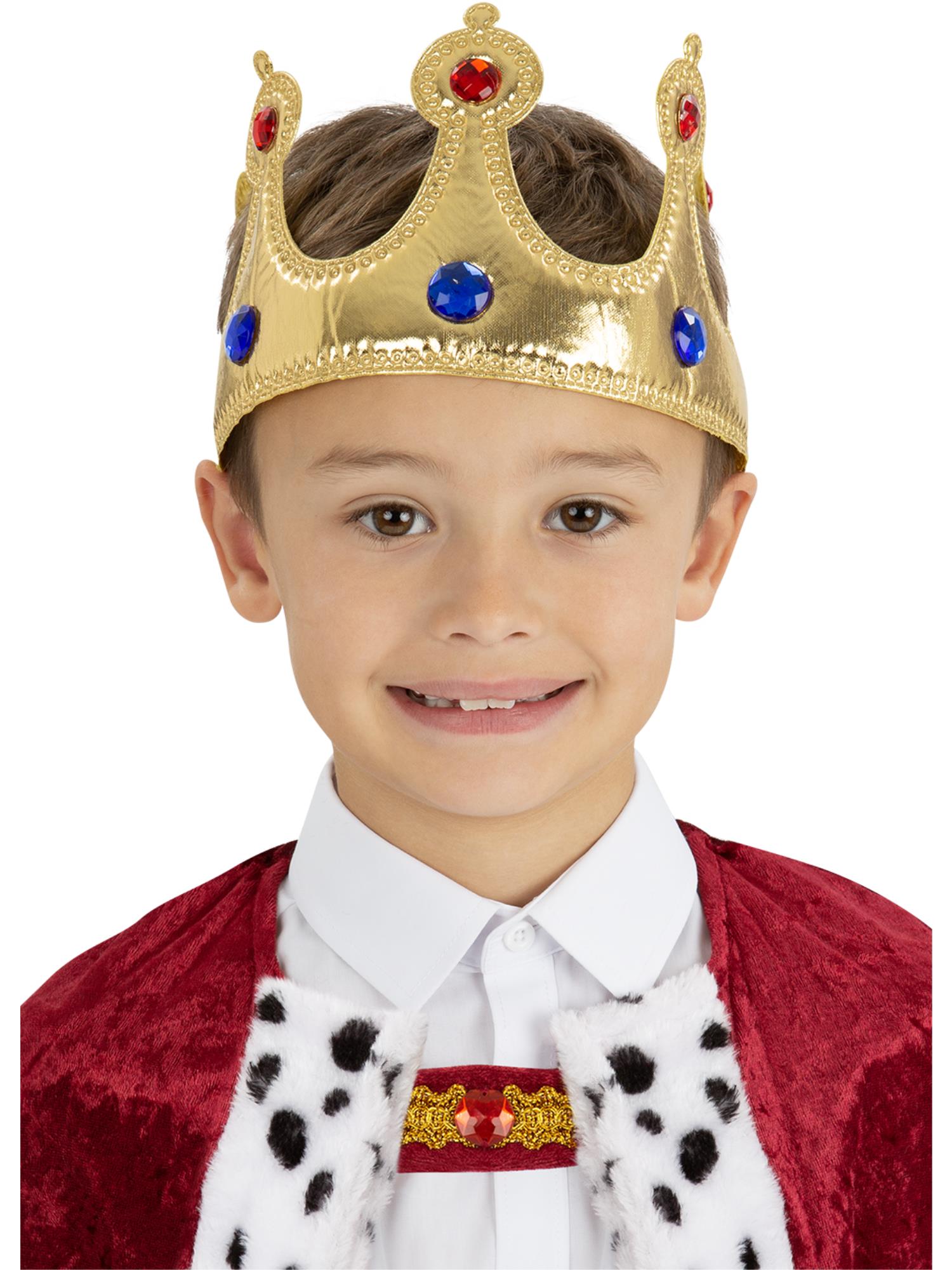 Smiffys Kids Royal Crown goldene Krone für Kinder