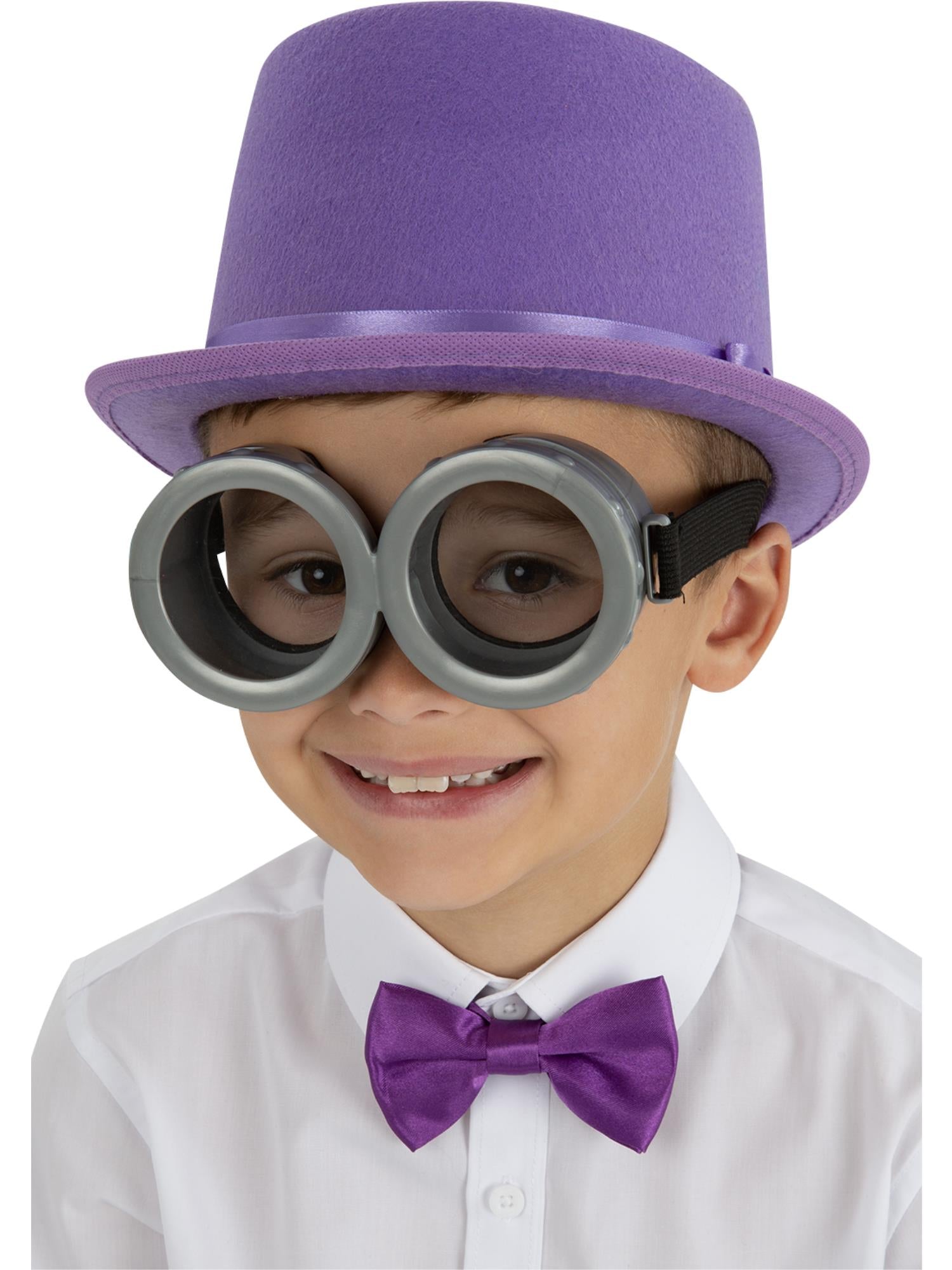 Smiffys graue Kinderbrille mit klaren Gläsern