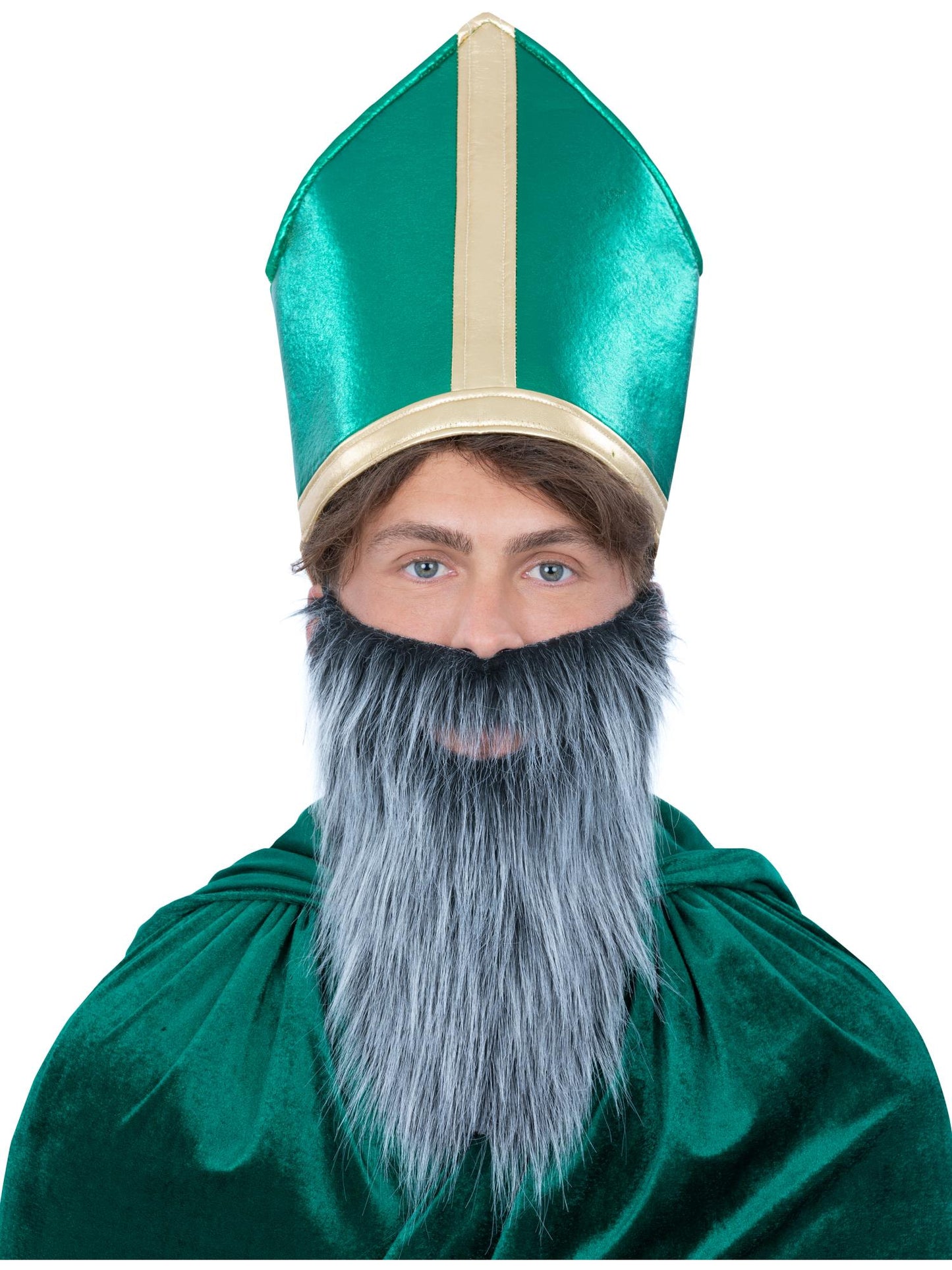 Smiffys St Patrick's Hat für Herren grün mit Bart